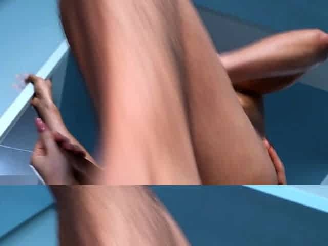 Brunette slut with perfect big boobs is alone