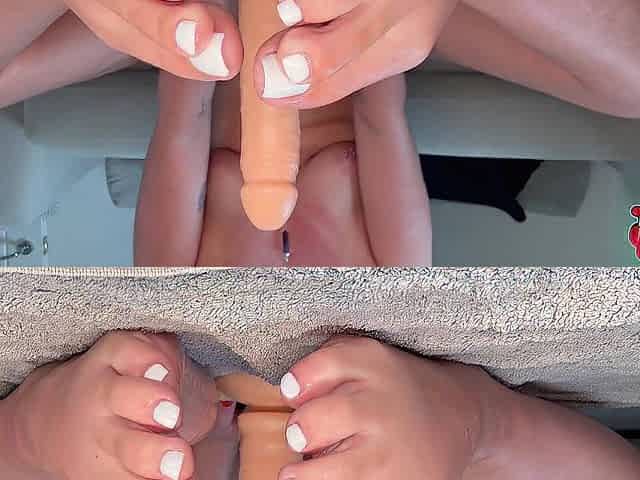 British wife gives stroke instructions using her feet