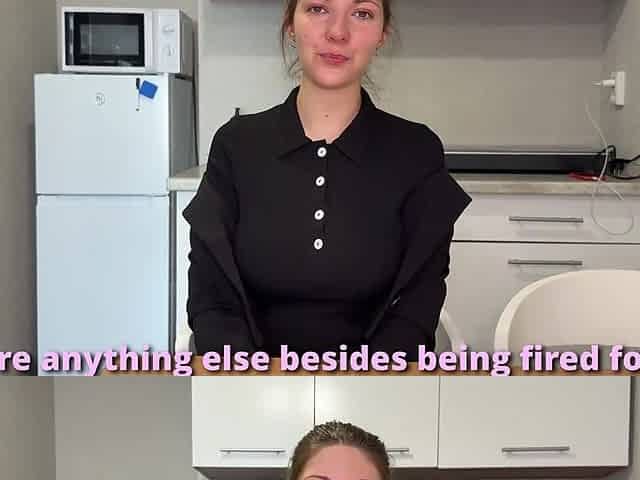 Our new secretary made too many mistakes in her report and now has to offer her pussy to the boss