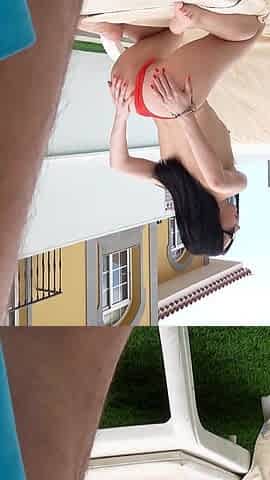 He Takes Petite Pool Girl to His Room