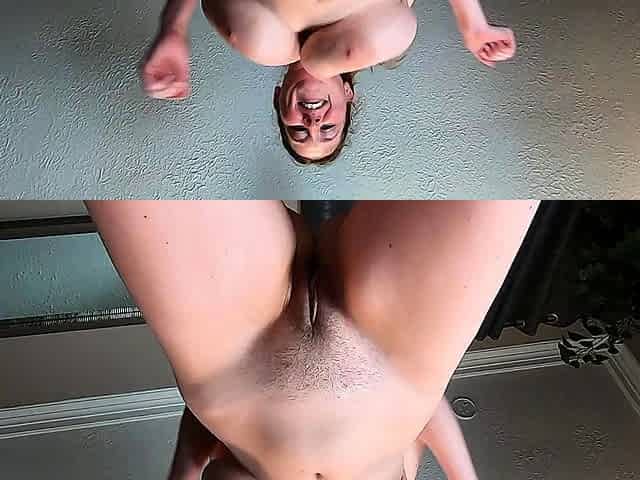 Busty brunette with big boobs rides cock
