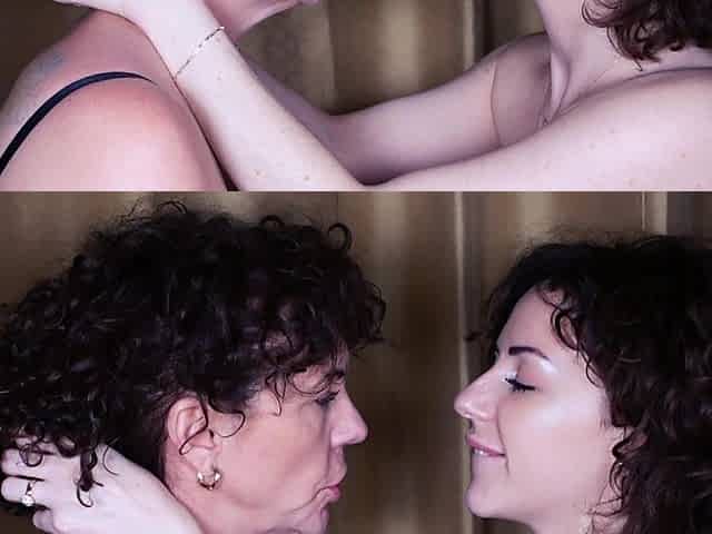 Deep Tongue Kissing with Stepmom