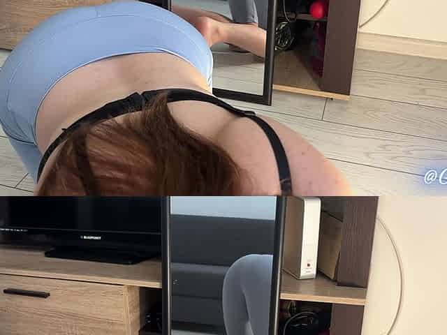 Caught Farting in the Mirror While on My Knees