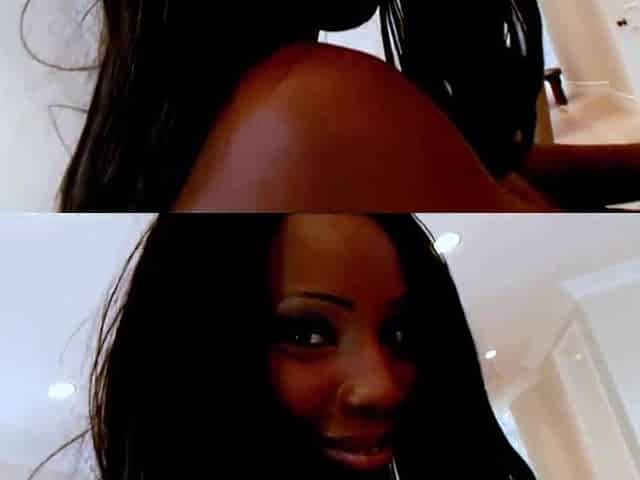 Ebony wench drilled by 2 large rods