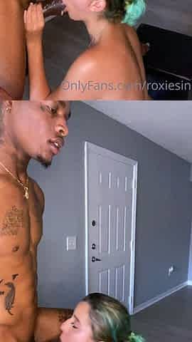 Big cock fucking slut hard and sucking black dick in hd