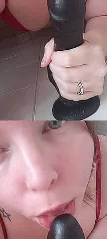 Sucking A Large Sex tool Spit Fetish Plump Angel Amateur Oral job Episode