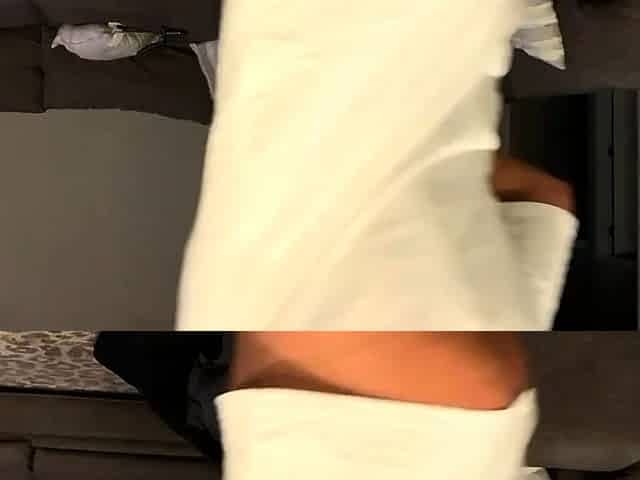 Hot brunette with big boobs gives hot blowjob