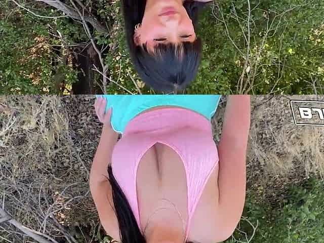 BJRAW Aleksa Mink makes him cum with her throat