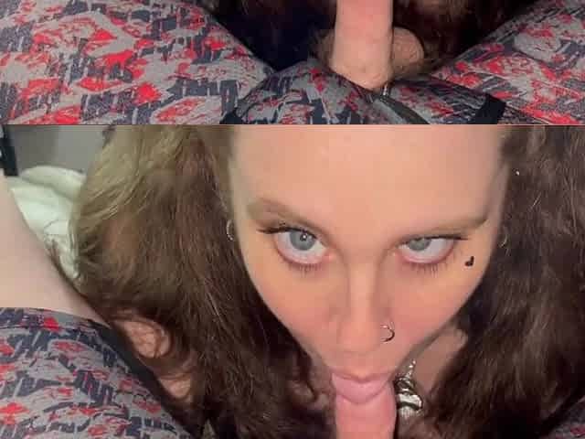 POV ORAL PLEASURE CORPULENT WIFE SWALLOWS CUM