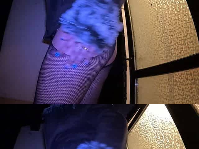 Midnight Blowjob in Stockings & Shearling Coat - Public Tease 295
