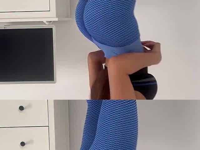 White angel try on haul constricted yoga panties