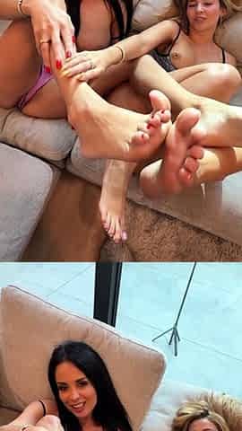 Fetish brunette lesbian love licking pussy hard in hd