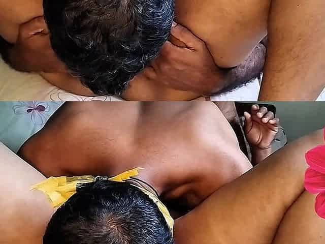 Fat Sri Lankan Stepmom Lying in Bed
