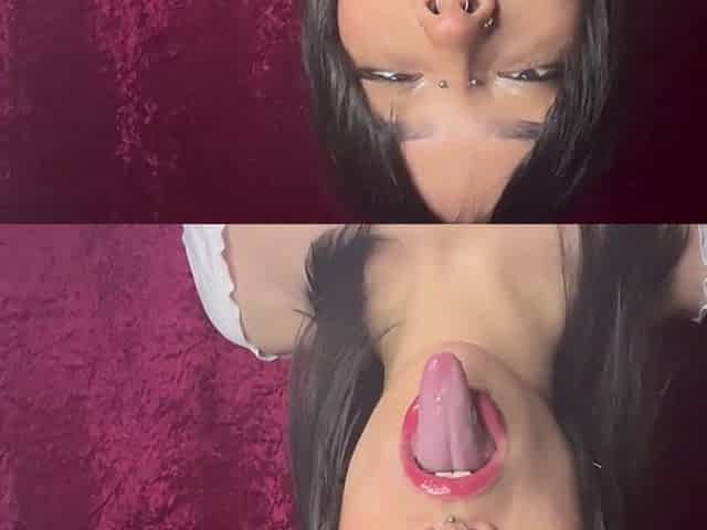 Cum in my Throat Lengthy Tongue JOI with Countdown