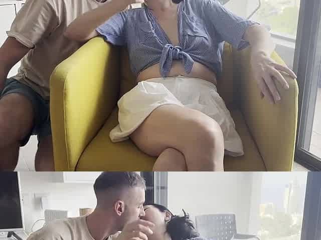 A Slutty Asian Milf Knows How To Suck A Handsome Cock. Juicy Blowjob