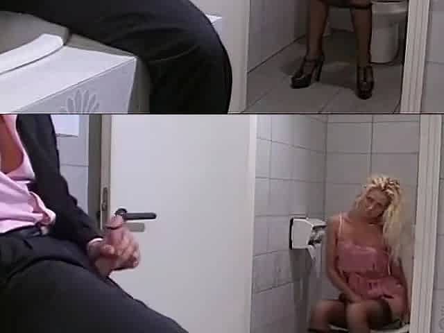 Pretty Small Tits Blonde Pussy Fucking In The Bathroom