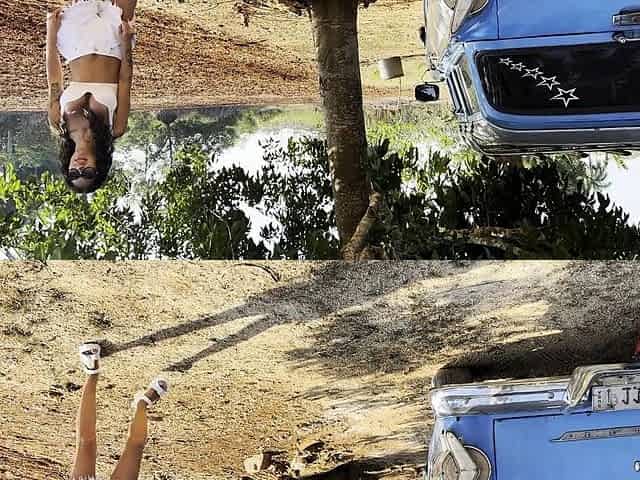 Shameless Monika Fox With Naked Tits Pissing Outdoors Under