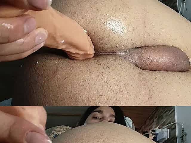 A Large Vibrator Bursts My Virgin Booty