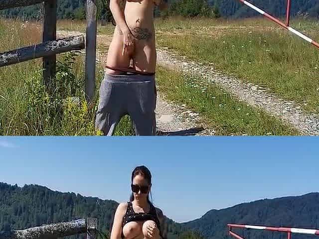 Milf Enjoys The Beautiful Mountains Sight - Wet Kelly