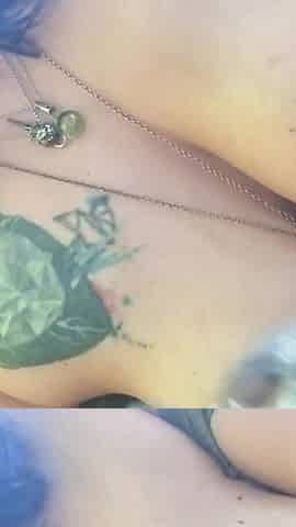 Oiled Tits Big Pierced Nipples in the Woods