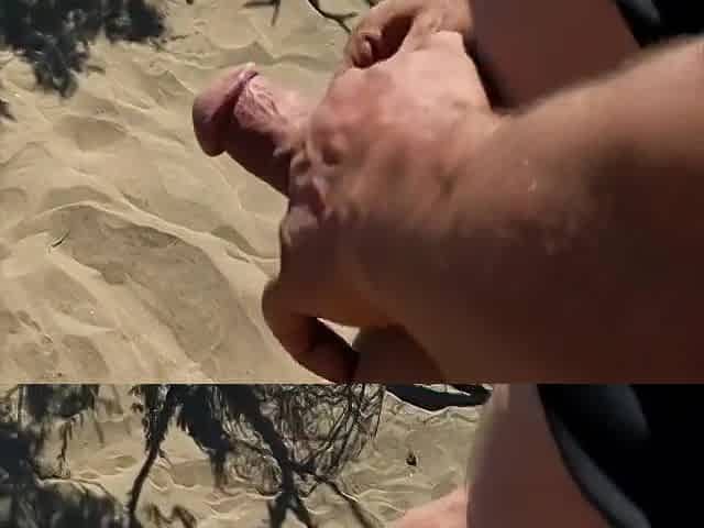 3 Strangers Cum On Me At The Beach
