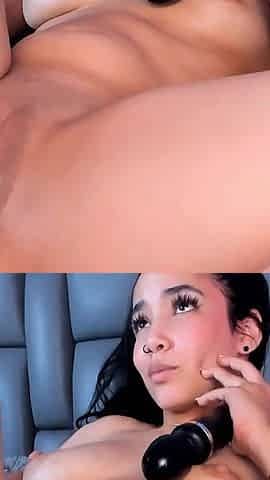 Wet and Wild with Her Fuck Machine