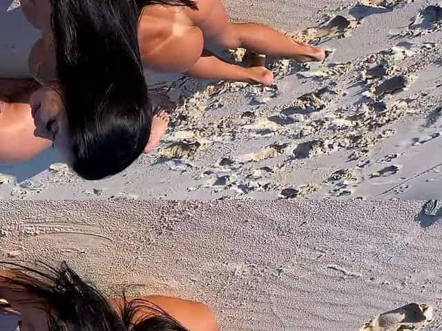 Amateur ass rammed outdoors