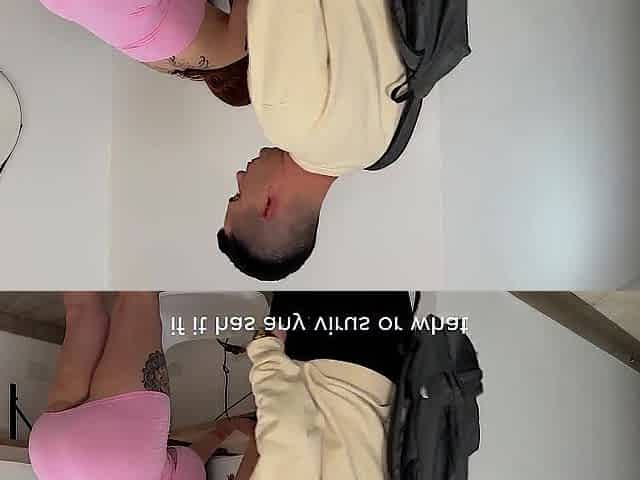 I Catch the Computer Technician Masturbating to My Movies and This chab Ends up Screwing My Large Latin Booty