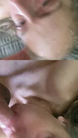 Mature amateur skinny step mom facefucked