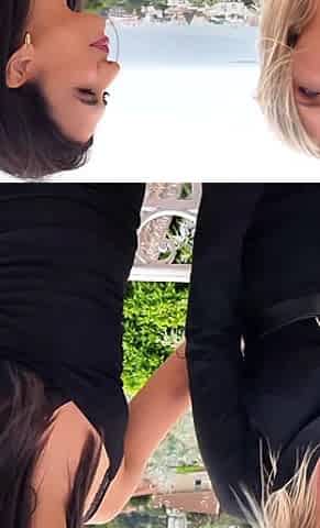 Two French Girls Get by a Big