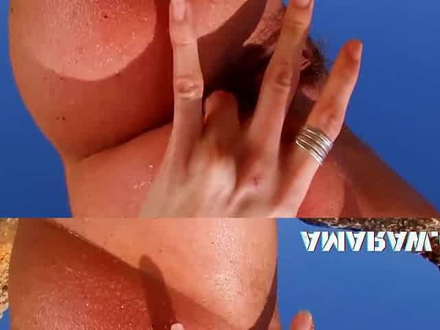 Skinny Brunette Fucked In The Ass On The Beach With Olly Doll And Attila Tristan