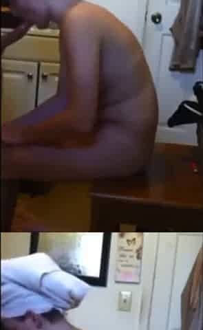 Tatooed big natural tits brunette swallows all the cum in the shower, then gets hard fucking with a second round on her back in