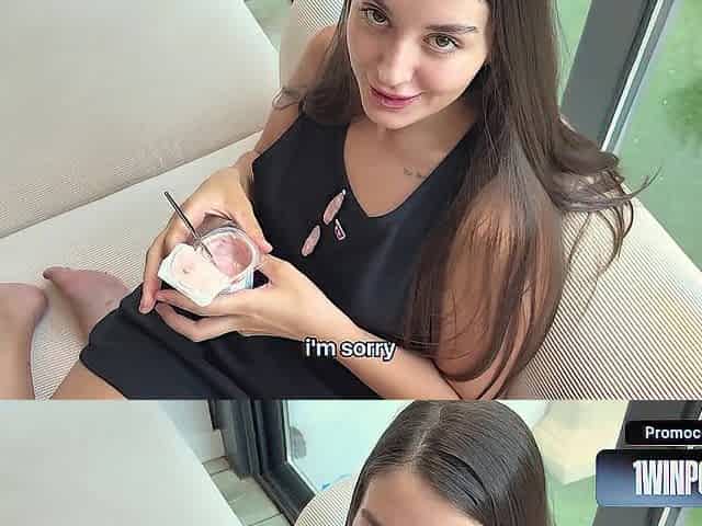 Stepsis Filled My Reservoir Top With Yogurt And I Filled Her Snatch With Cum