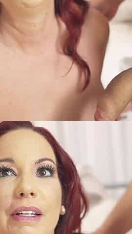 Redhead MILF Getting Her Face Sprayed with Multiple Cumshots