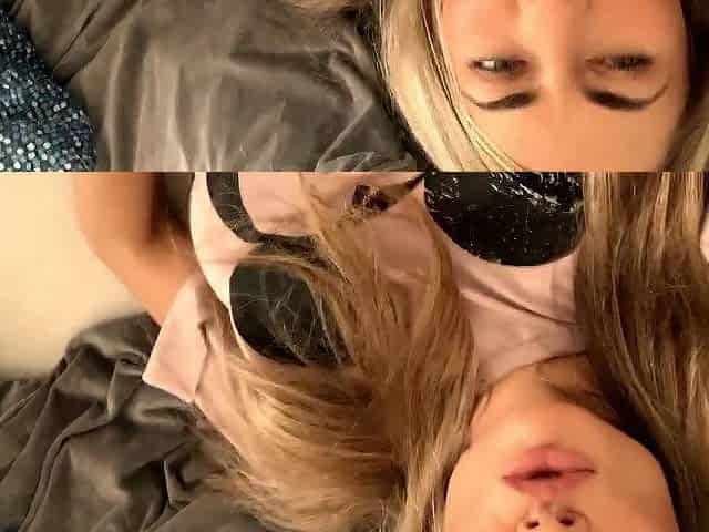 Hawt Blond Czech angel teasing with toy and filming with her snatch...