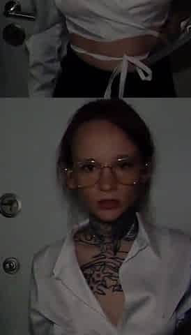 Redhead Tattooed Teacher Sucks Student's Dick