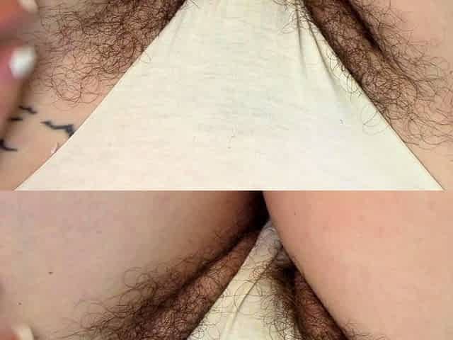 NAUGHTYNATURAL Hairy Amateur Delphine Mason Outdoor Garden S