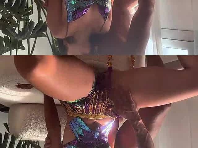 Lewd large booty makes her large dong squirt whilst bouncing her wet booty