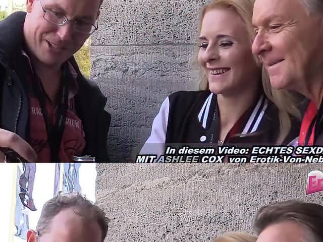 german skinny blonde teen public pick up for anal threesome mmf at venus berlin