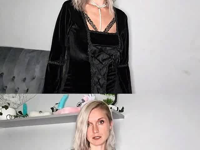 Cute blonde with big boobs solo
