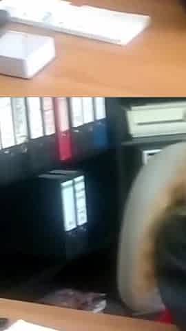 French Cum Eating Slut Got to Please Two Cocks in Office
