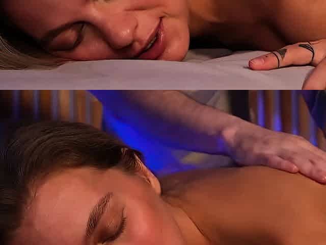 Cheating wifey gets creampied by family massuer -