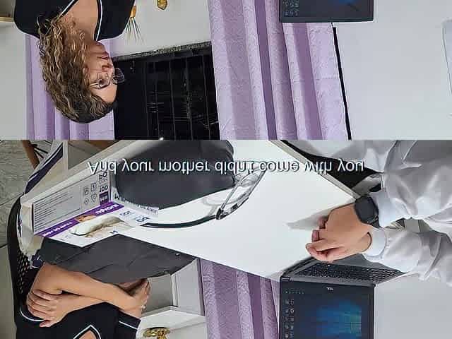 Student goes to the doctor and that guy performs an abdominal exam on her. POV