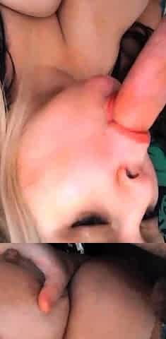 An amateur MILF blowjob followed by hot fucking