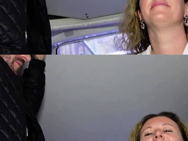 German big BBW milf persuaded to sex casting on the street