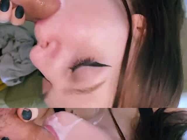 Blowjob Creampie with Russian Teen