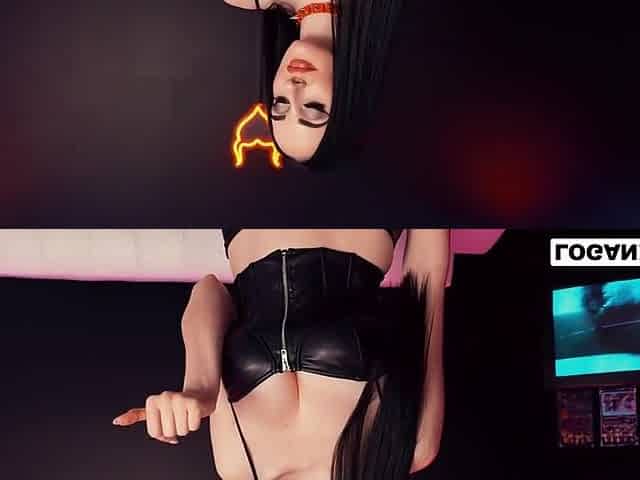 Logan Xander And Violet Voss - Slender Goth Angel Lets Play With Her Feet And Fuck Her Pussy