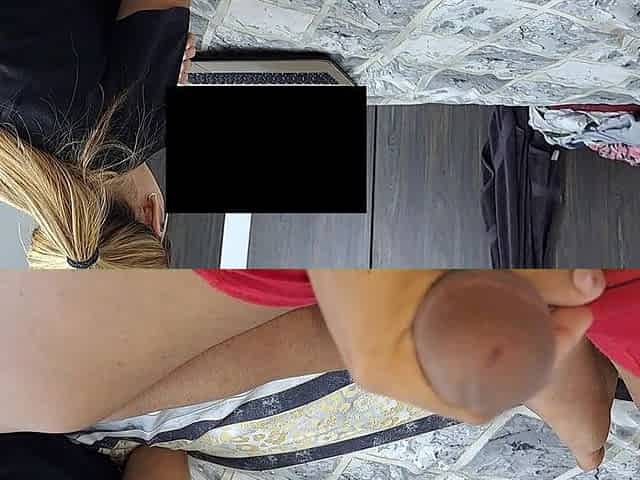 I Get Horny Watching a Movie with My Stepsister