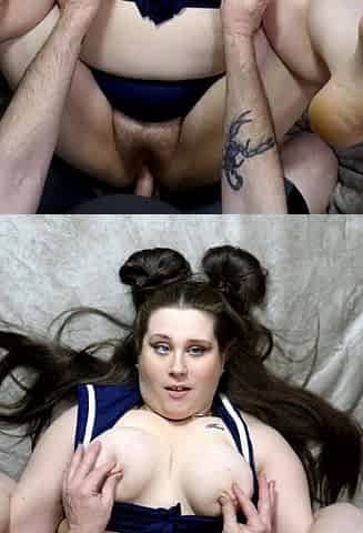 UNFATHOMABLE CREAMPIE IN BREASTY big beautiful woman CURLY TWAT