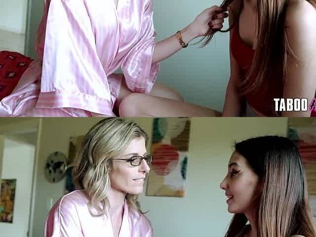 Cory Chase Teaches Stepdaughter How To Kiss - TabooHeat